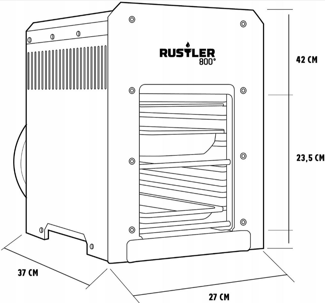 Grill gazowy Rustler 800 Compact do 800°C