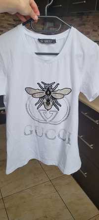 Biała damska koszulka t-shirt Gucci M