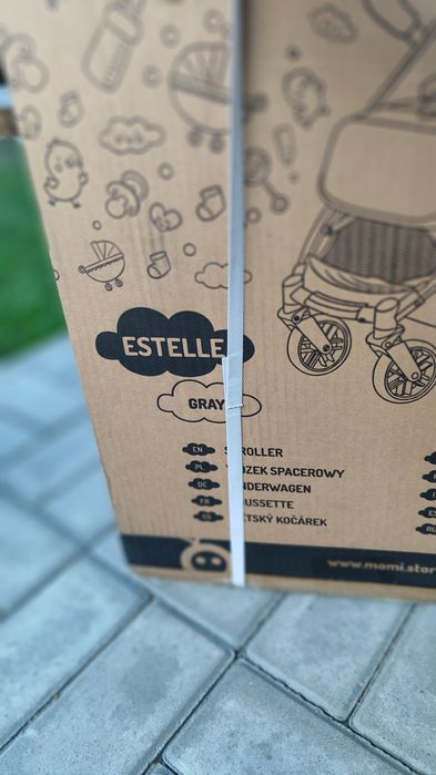 Nowy wózek momi estelle szary