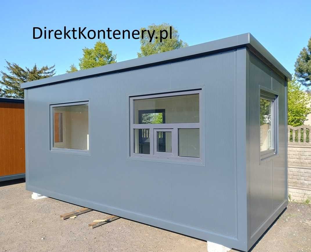 Kontener stróżówka portiernia z WC 6x2,5m Producent