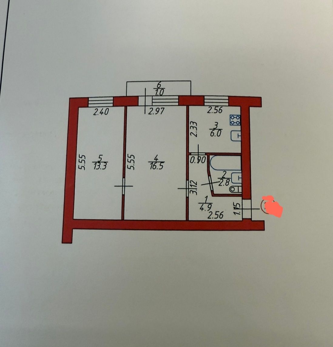 Продаж 2 х кім квартири