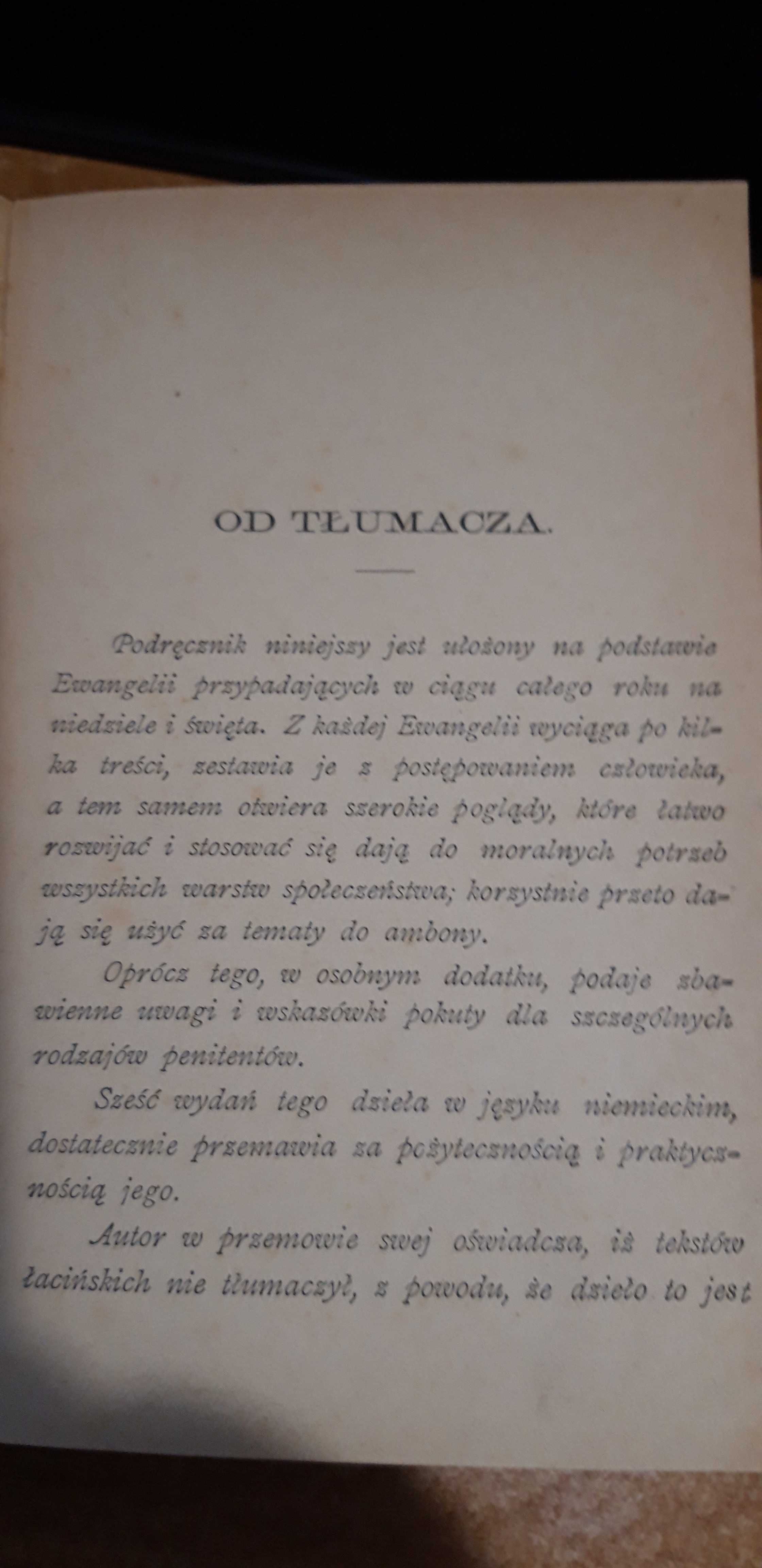 Podręcznik dla Ambony i Konfesyonału -Ks. Roggl- Warszawa 1893, opr.