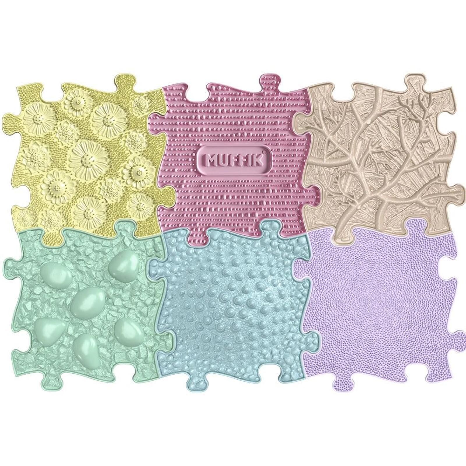 Mata podłogowa sensoryczna Baby Set Pastel 6 elem karton,310x293 mm