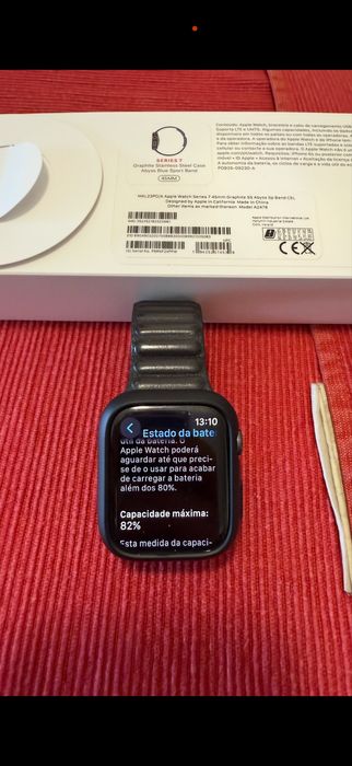 Apple watch 7 45mm Stanless Seel (Aço) safira 5G