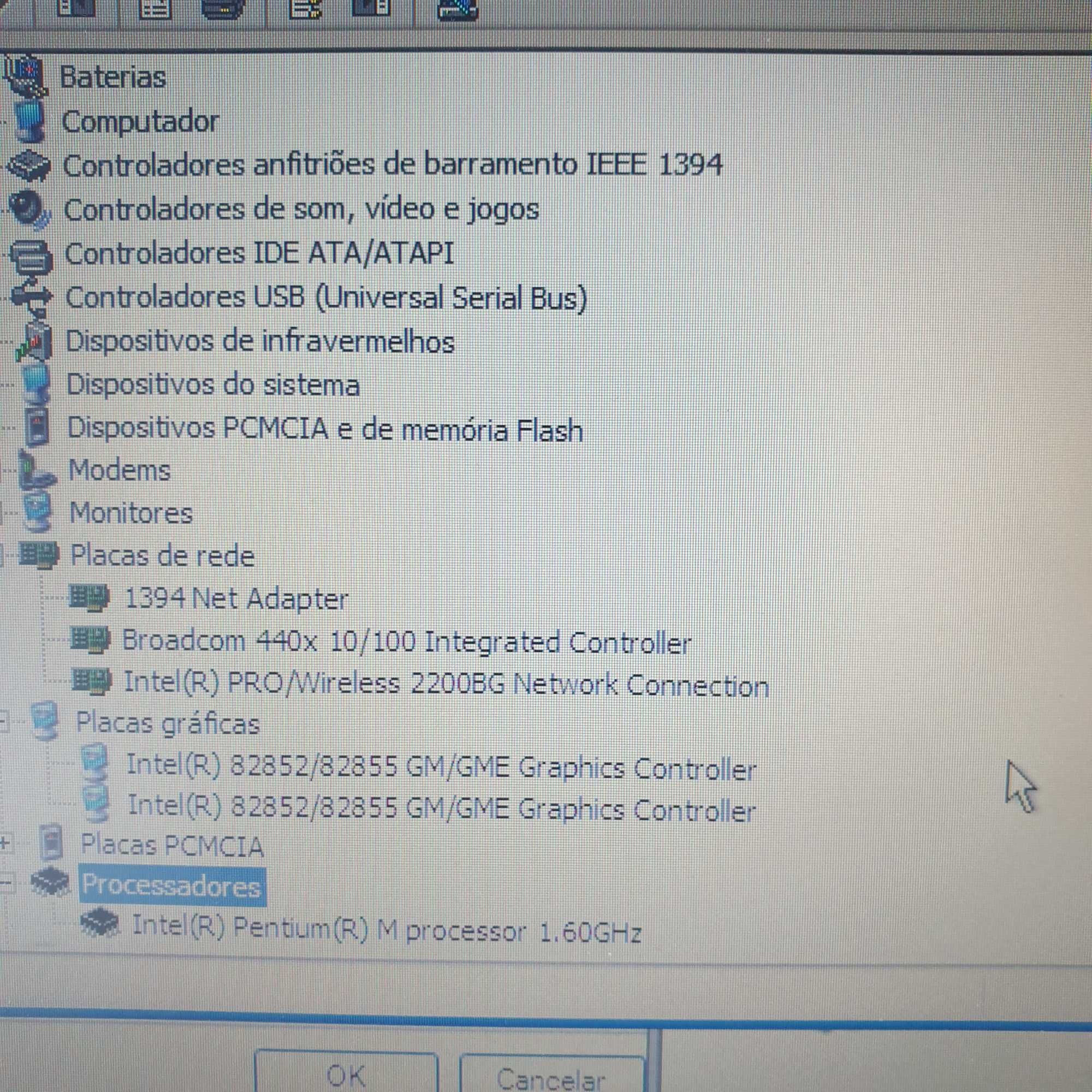 motherboard acer 4020 com processador intel M 1,6gb, série 4000
