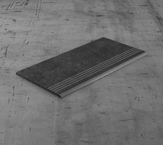 Grafitowe płytki na schody 100x30 ANTYPOŚLIZGOWE