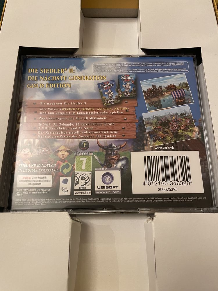 Gra PC BIG BOX - The Settlers II 2 Gold Edition DE unikat retro