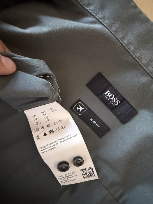 Camisa Hugo Boss Verde - Slim fit 39