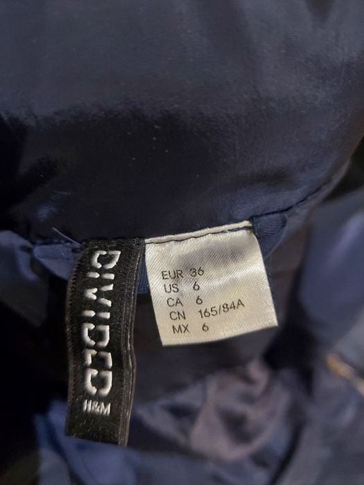 Kurtka damska pikowana rozmiar 36 h&m