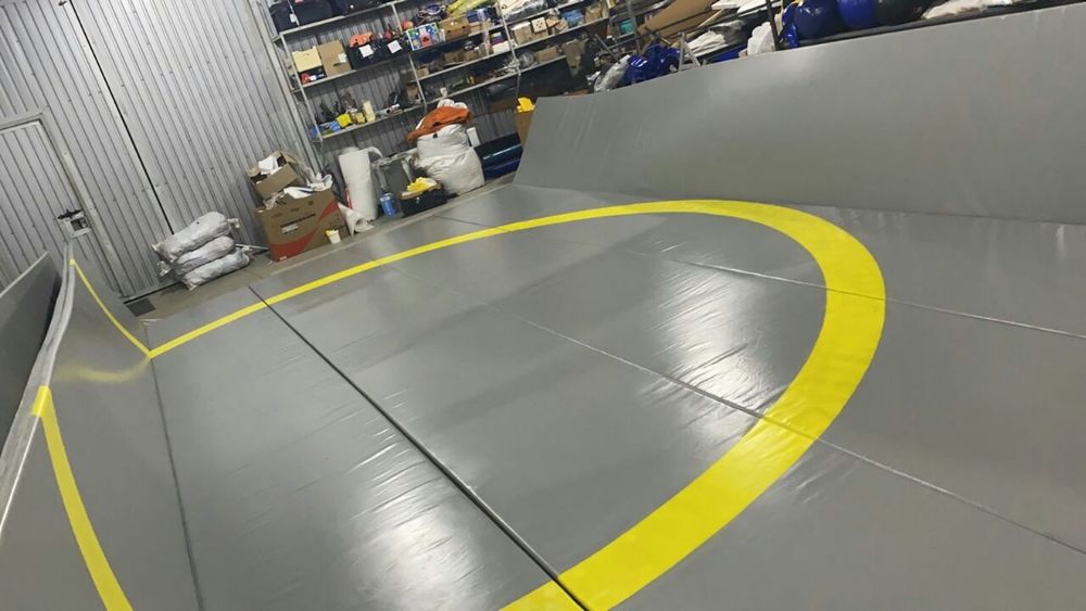 Борцовский мат 8х8 /ковер для занятий боевыми искусствами / спортивный