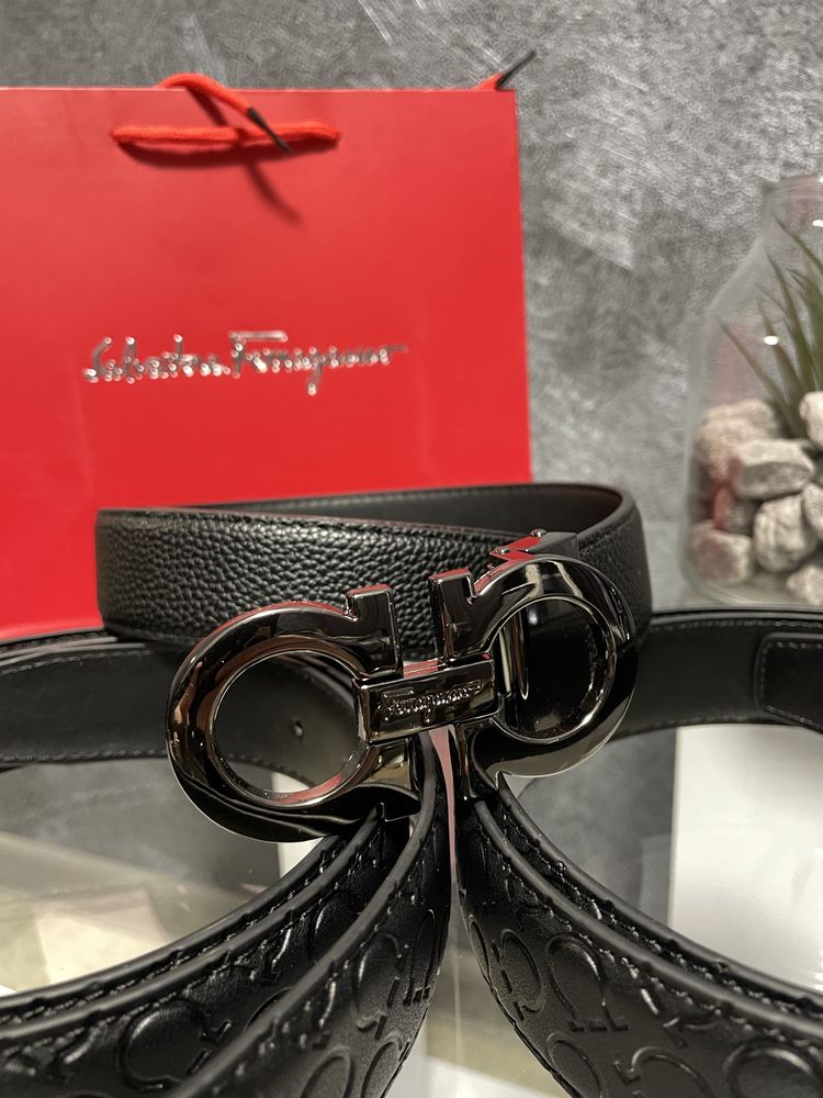 Мужской ремень пояс salvatore ferragamo