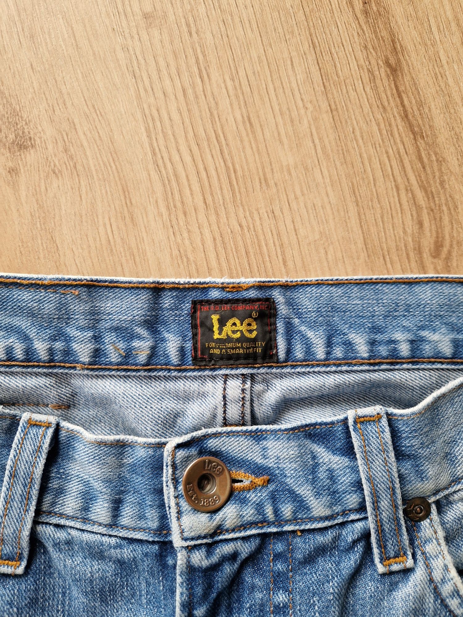 Jeansy proste męskie Lee Rider W30 L32