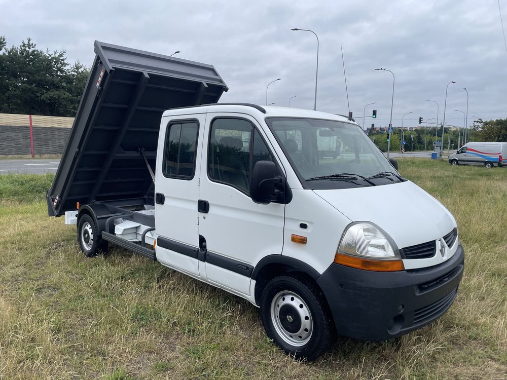 renault master doka wywrotka brygadowka 7 osob kiper klima