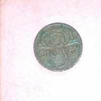 MONETA 5 groszy z 1938 roku II RP