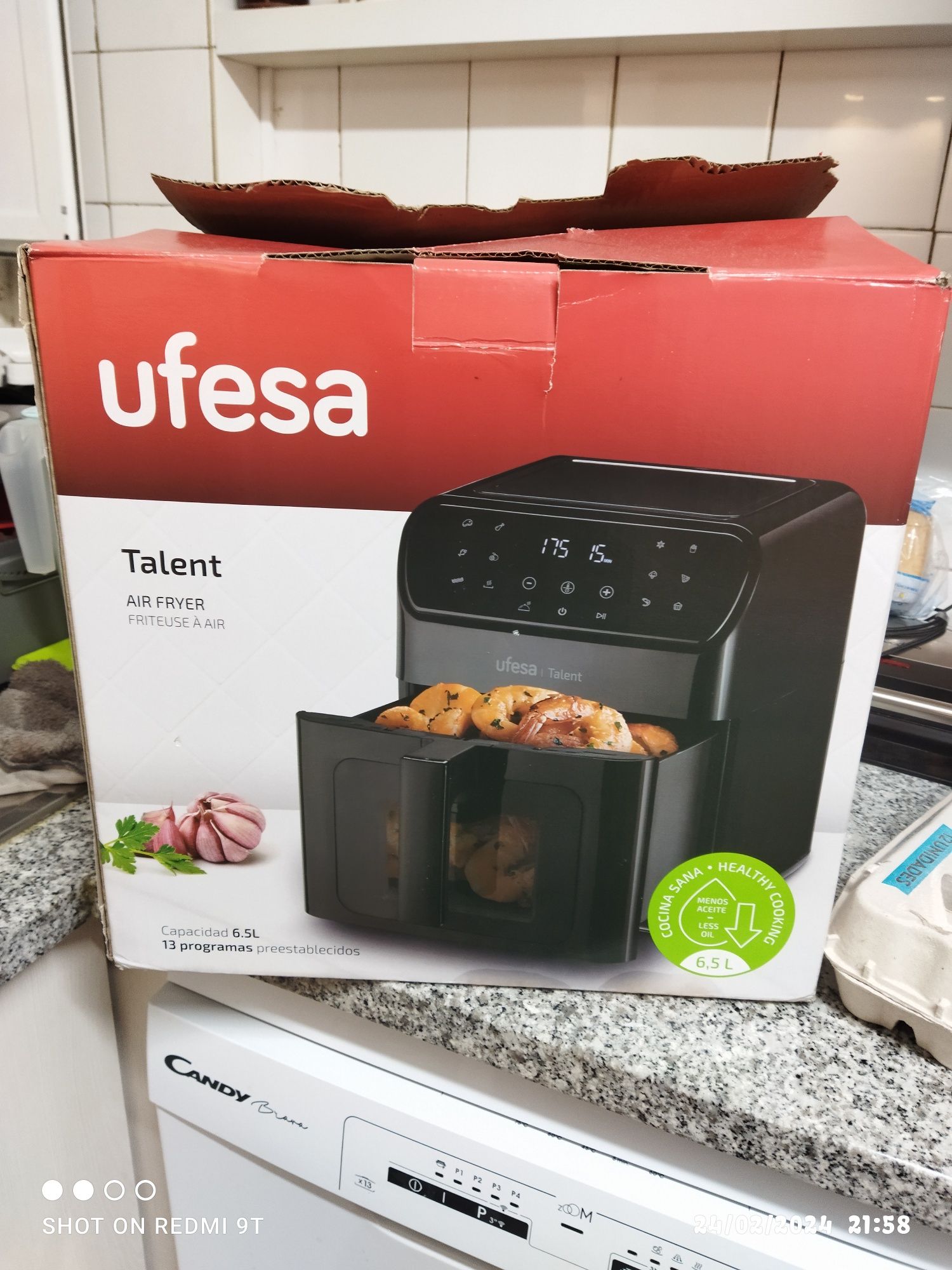 Air fryer ufesa talent 6.5l