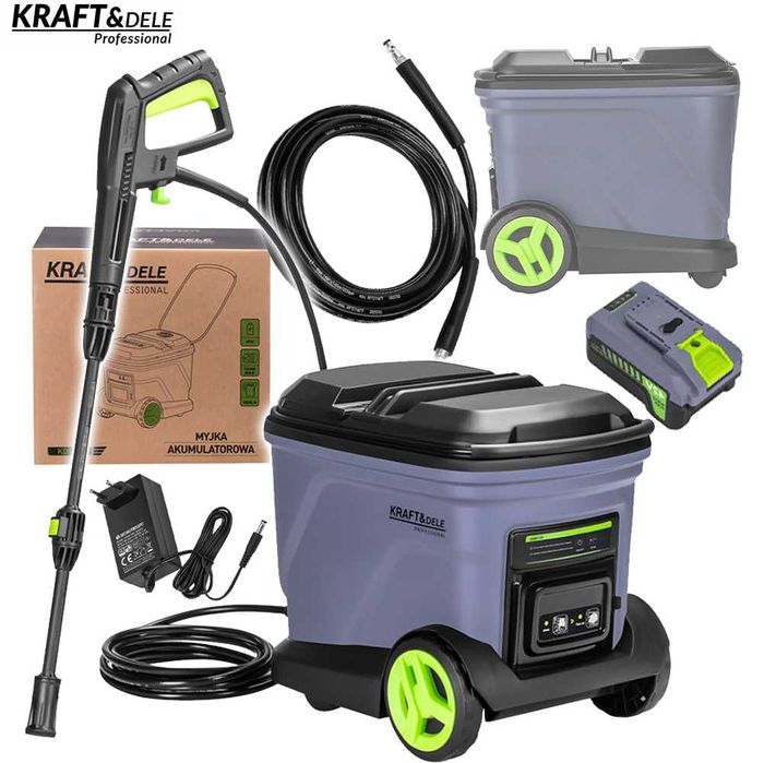 KRAFT&DELE Myjka Akumulatorowa Zbiornik 20l 700w 3000mah 200bar KD5372