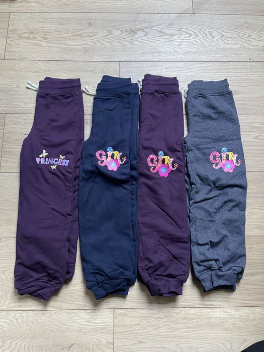 Spodnie zestaw ubrań dziecięcych letnie wiosenne dresy legginsy