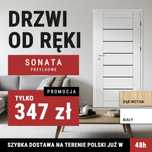 OD RĘKI - Drzwi wewnętrzne panelowe SONATA NAJTANIEJ CAŁA POLSKA