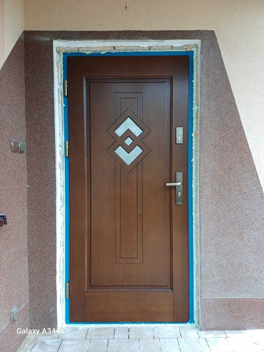 Drzwi zewnętrzne drewniane 78mm od ręki Góra kalwaria Czyste powietrze