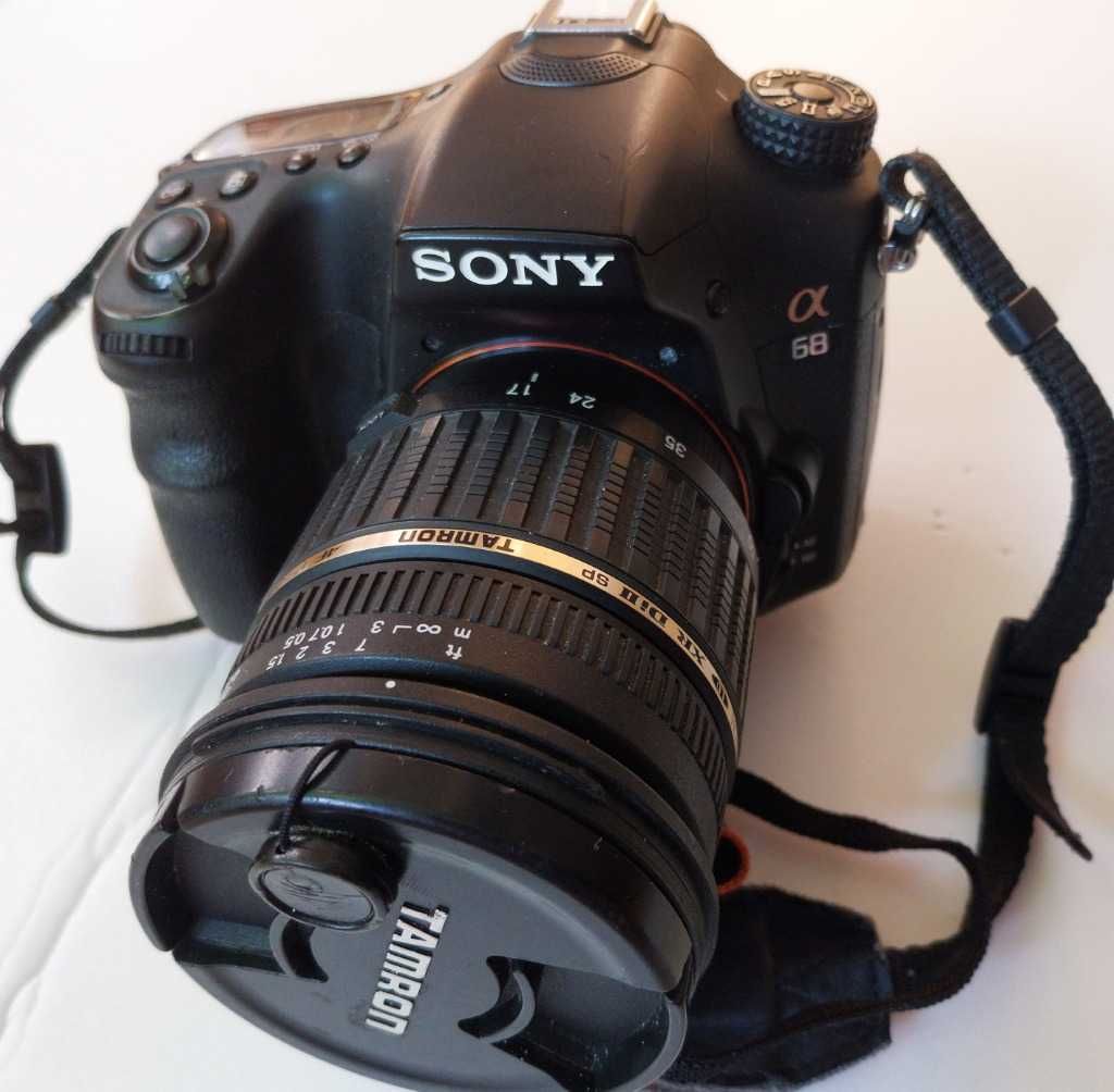 Sony A68 + obiektywy+ duży zestaw akcesoriów