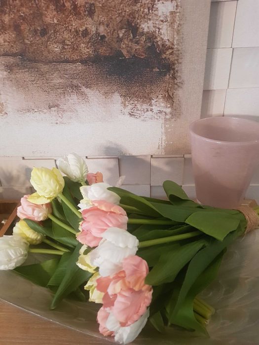 Jarra e 2 Bouquet 12 tulipas da SIA