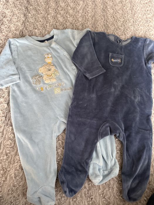 Dwa pajacyki polarkowe 62 cm