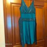 Vestido de cerimónia azul petróleo (Tamanho 38) - BOM ESTADO