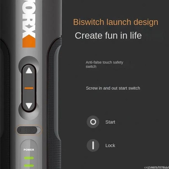 Отвертка аккумуляторная Worx WX240/WX242 +30 предметов