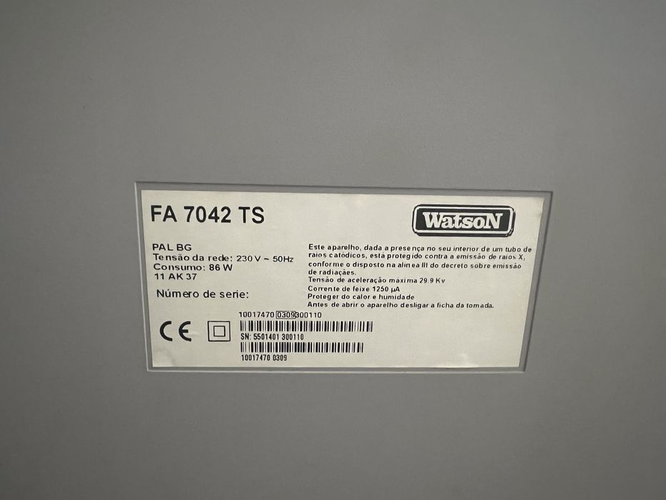 TV CRT WATSON - A Funcionar