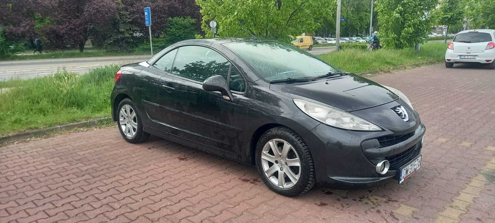 Peugeot 207 CC 2008  rok 1.6 diesel cabriolet ,czarny