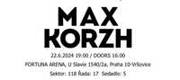 два билета на концерт Макса Коржа 22.06 Прага трибуны