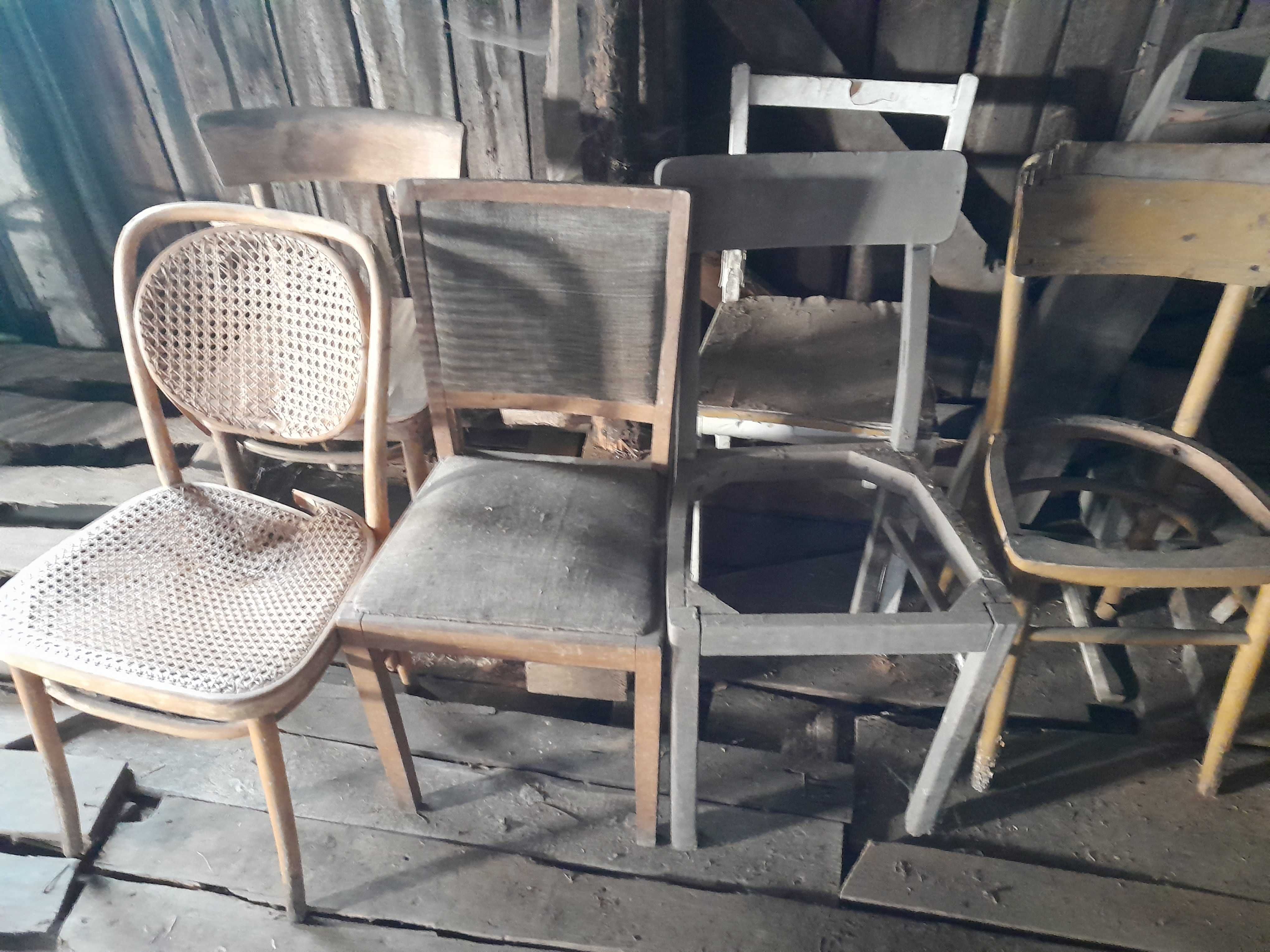 Stare krzesła krzesło taboret ława półka PRL i starsze
