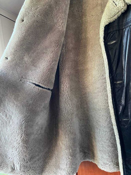 Чоловіча шкіряна дублянка