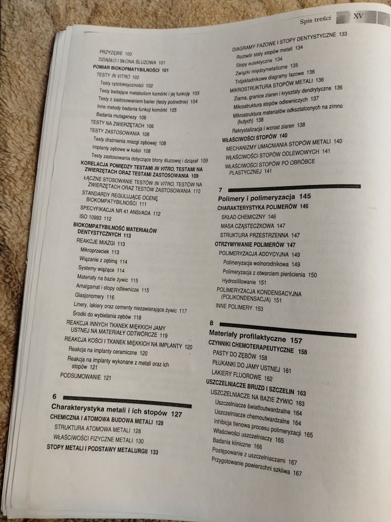 Książka materiały stomatologiczne