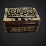 Ręcznie zdobiona szkatułka orientalna – mozaika b5/083059
