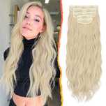 Pasma syntetyczne blond BARSDAR clip in 50 cm