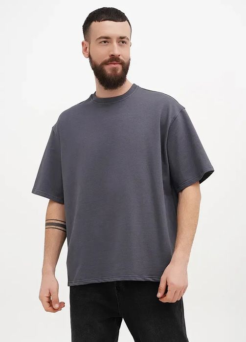 Чоловіча футболка оверсайз петля, 100%бавовна, під принт,вишивку Є ОПТ