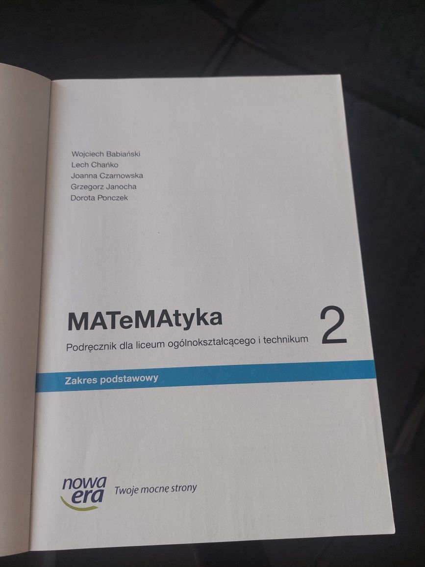 Podrecznik Matematyka 2 zakres podstawowy