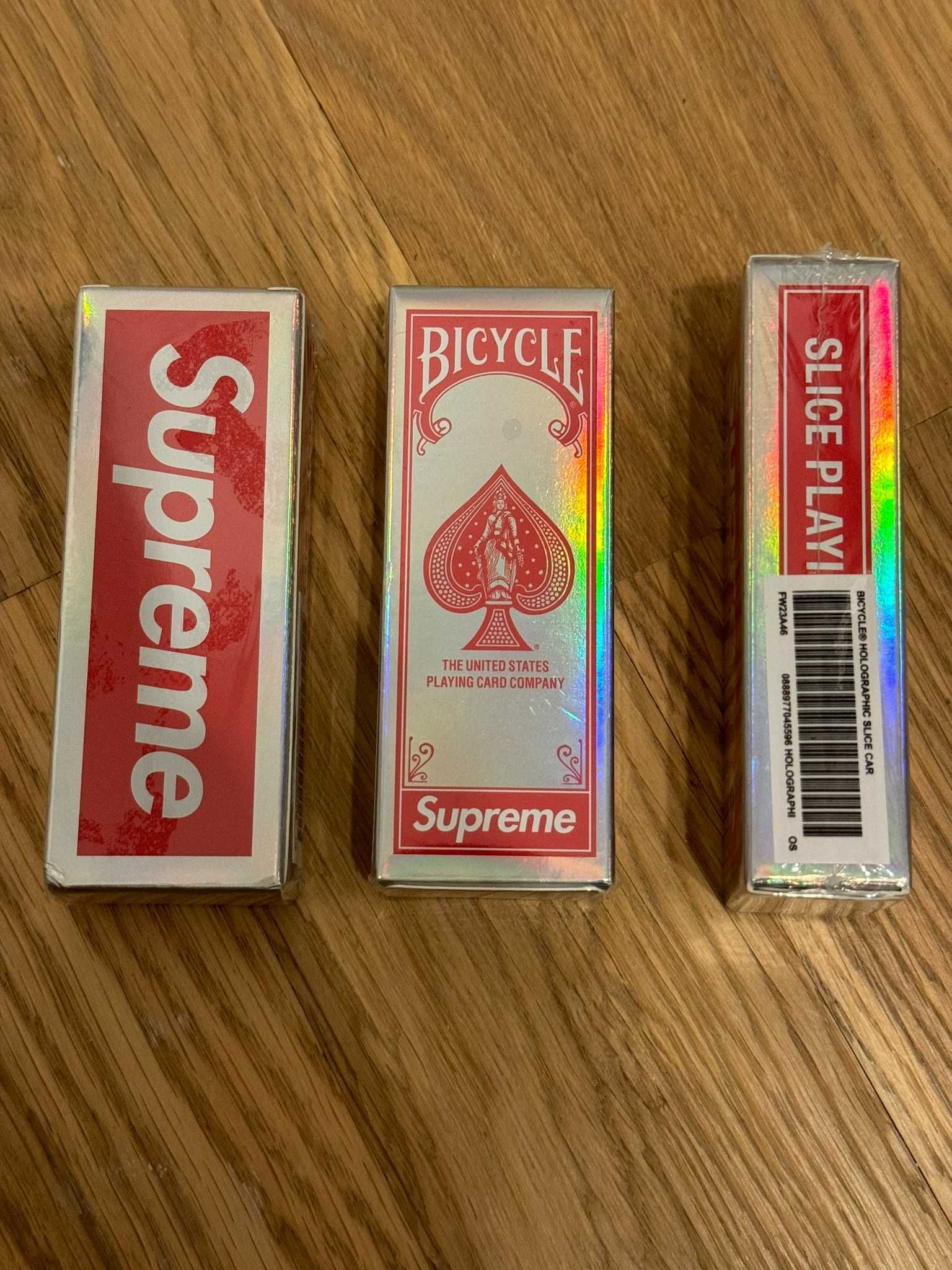 Karty Supreme Bicycle Holografic Slice Cards FW23,