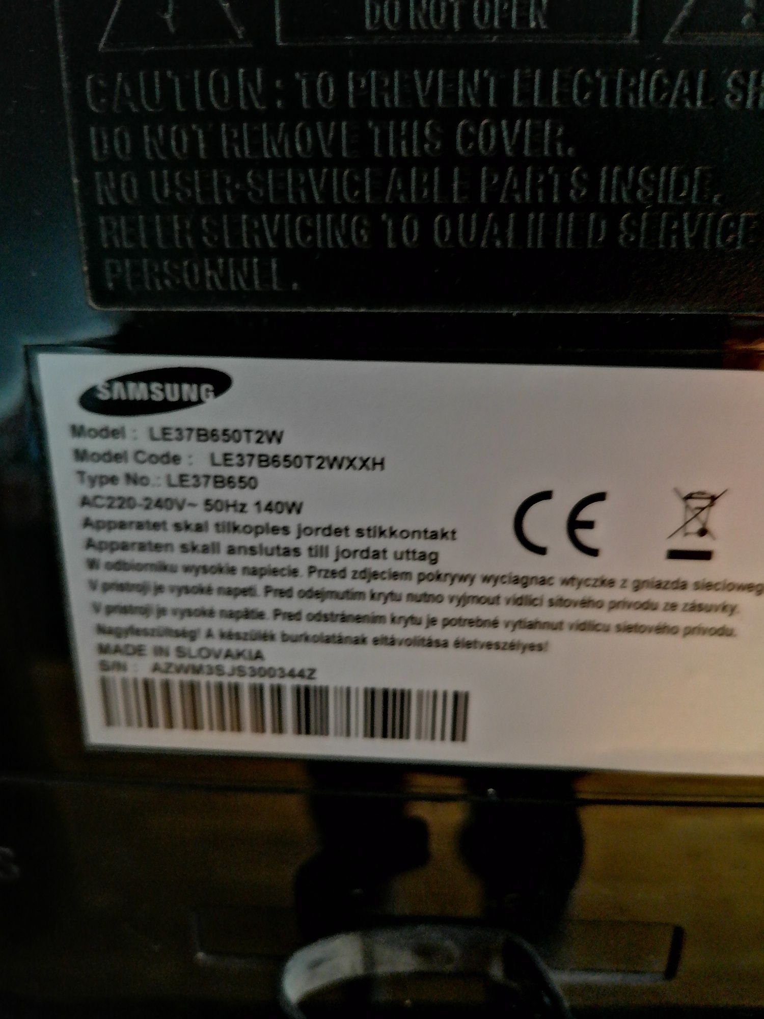 Telewizor led samsung LE37D6502W