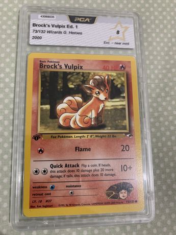 Vendo carta pokemon TCG: Vulpix 1st edition