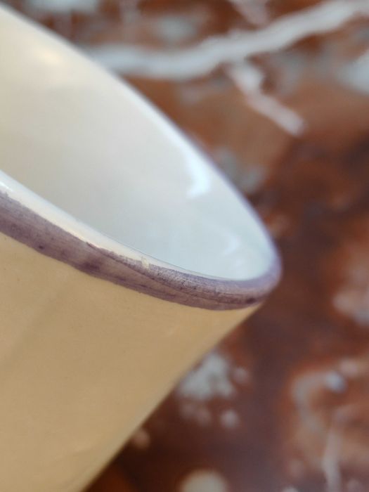 Ręcznie malowany dzbanek z kubeczkami - Liście i kiście winogron