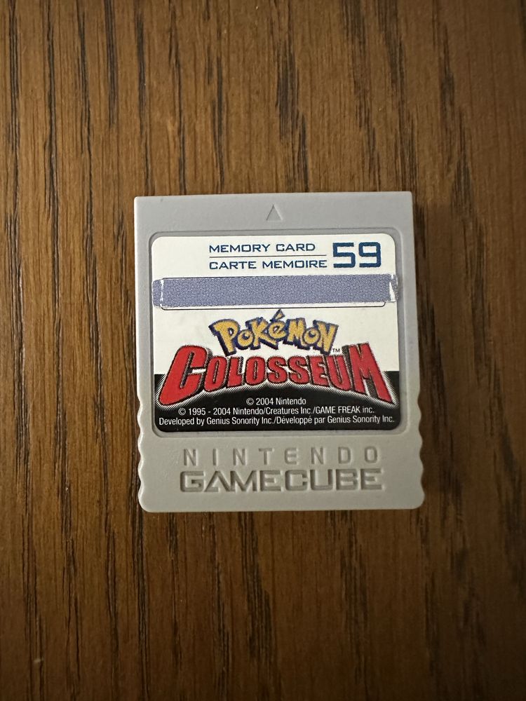 Cartão de memória Pokémon Colosseum (GameCube)