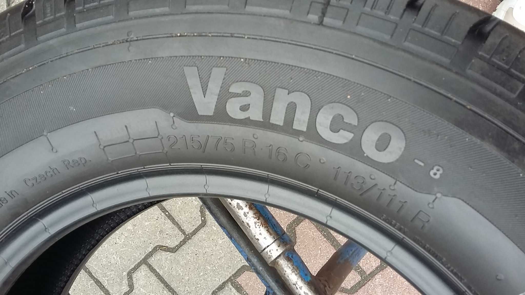 Continental Vanco-8 stan bdb 215/75R16C wzmacniane opony lato