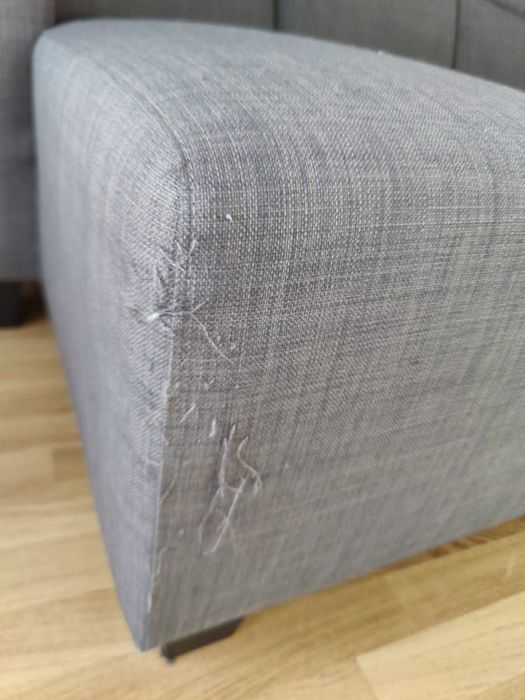 Sofá de 3 lugares com chaise longue