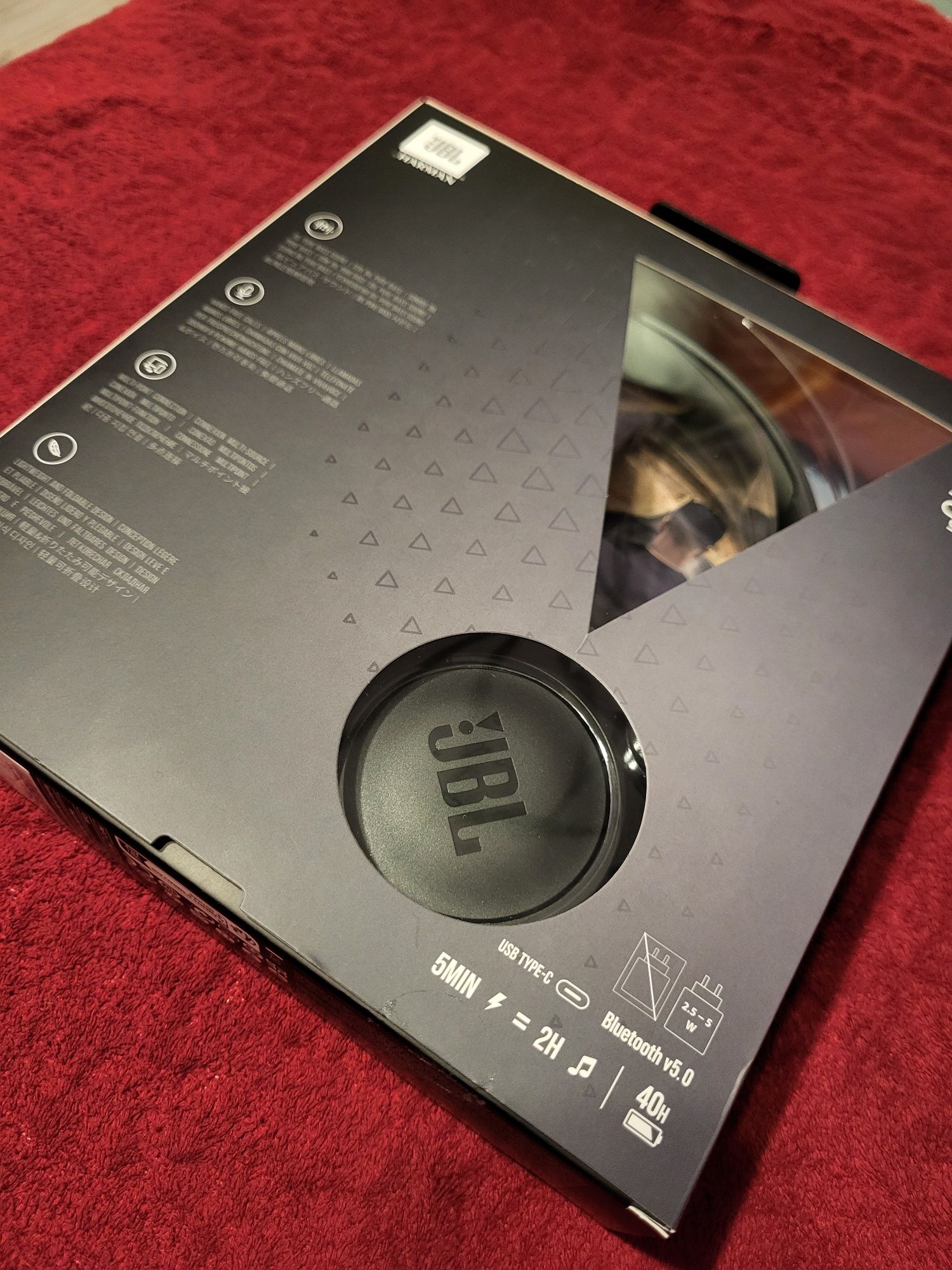 NOWE JBL tune 510bt słuchawki czarne