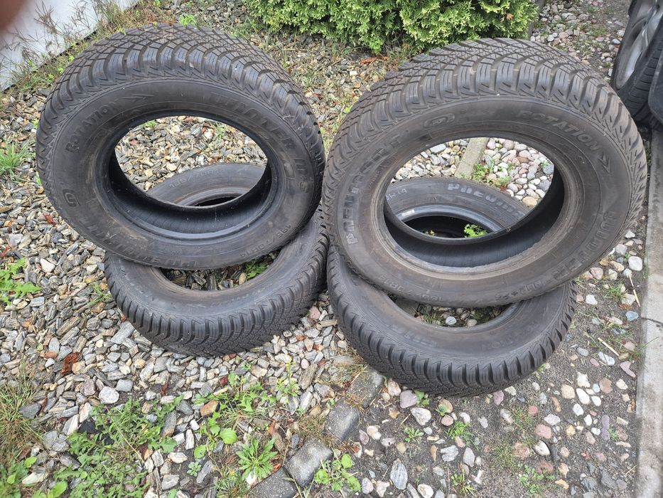 Opony zimowe 185/70 r14 m+s jak nowe komplet 4szt