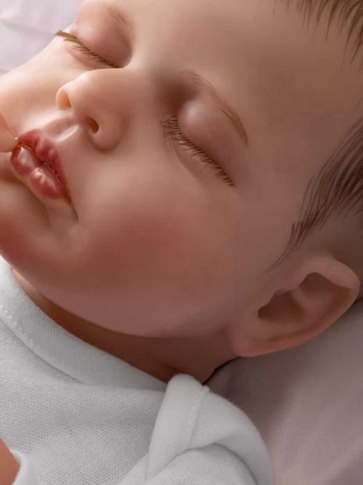 49) Кукла Реборн Младенец LouLou Premium Class 3D 48см мягкое тело