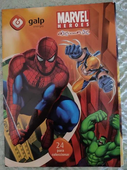 Caderneta Marvel Heroes AxtionFlix da Galp
