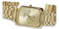 Złoty zegarek z bransoletą męski 14k włoski Geneve mw001y&mbw009y S